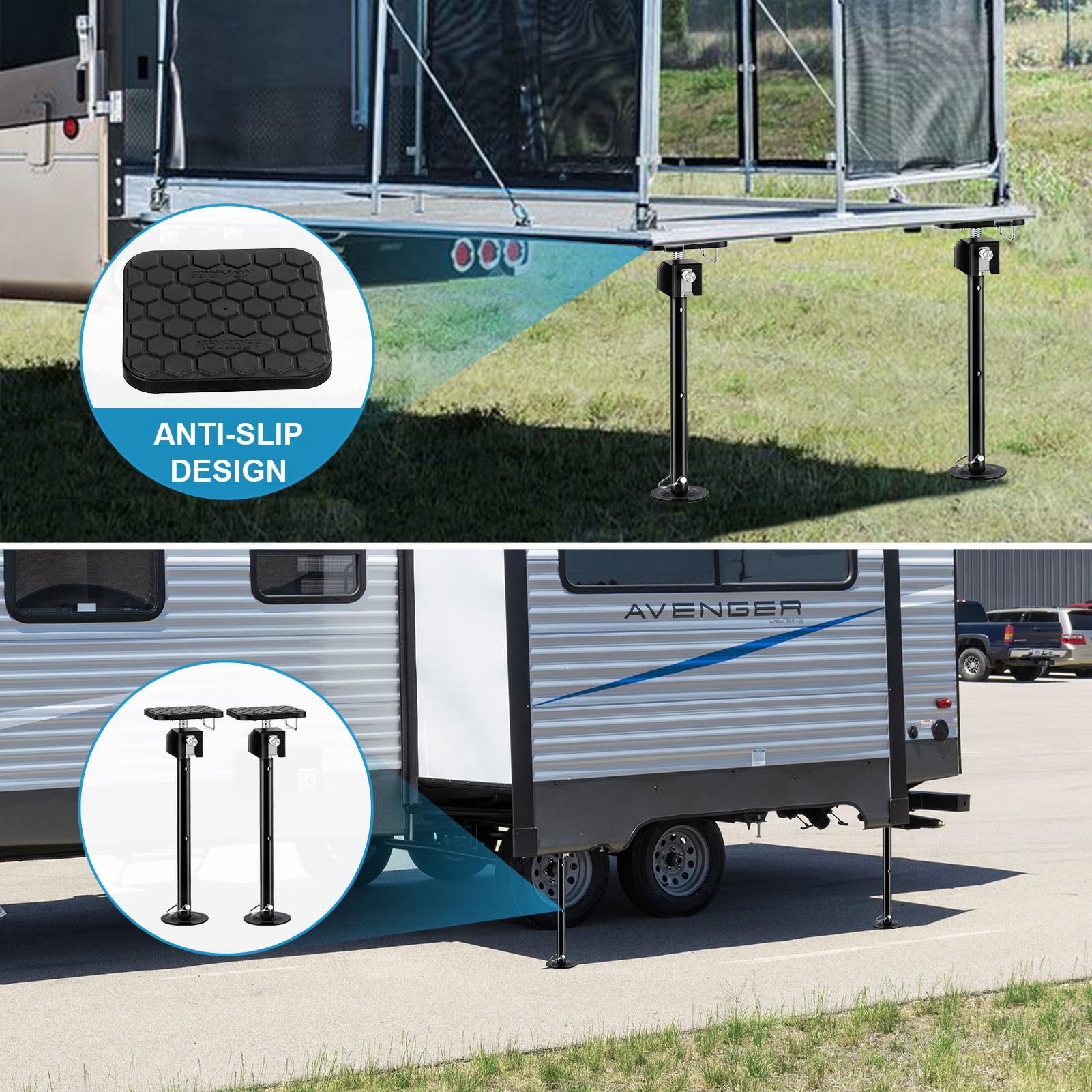 Kohree Heavy Duty RV Slide Out Supports Jack - 5000lbs Capacity, Adjustable 20