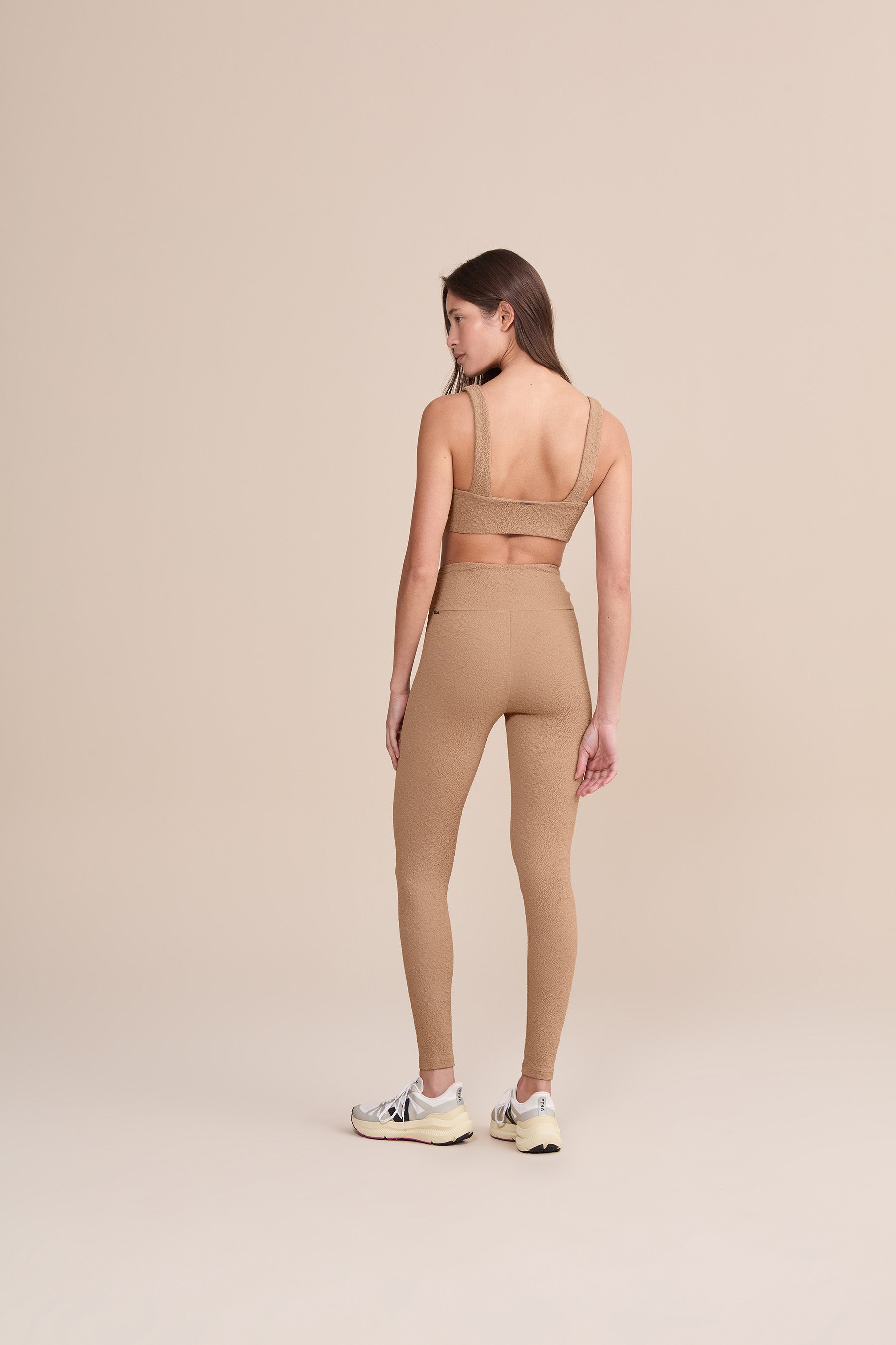 Jacquard Outline Long Leggings for Women - High Waist Yoga Pants with Floral Pattern - Comfortable Workout Leggings for Running, Gym & Lounge