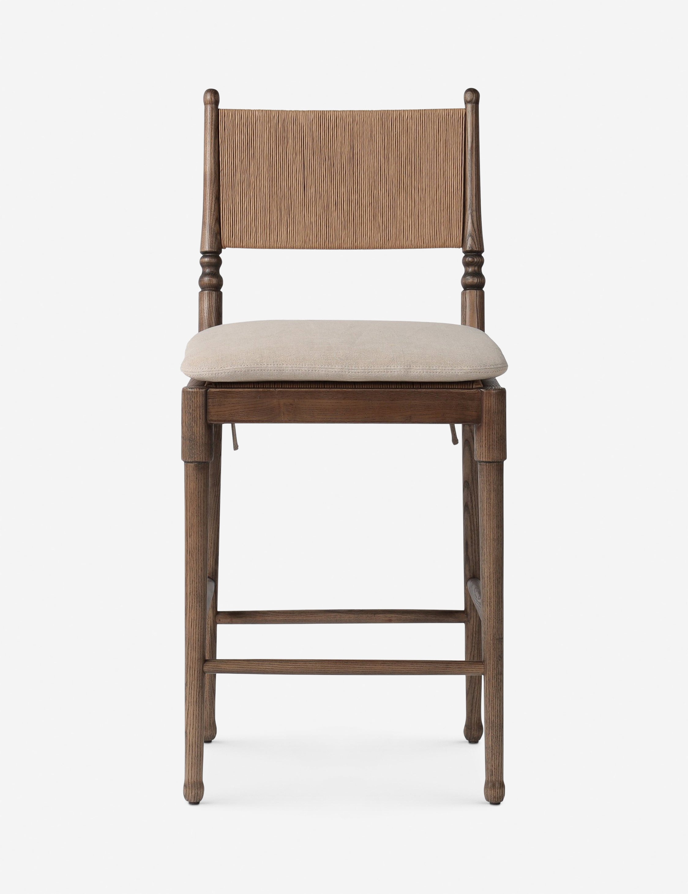 Fayth Bar and Counter Stool by Amber Lewis x Four Hands - Modern Kitchen & Dining Stools for Home Bar, Breakfast Nook & Restaurant Use