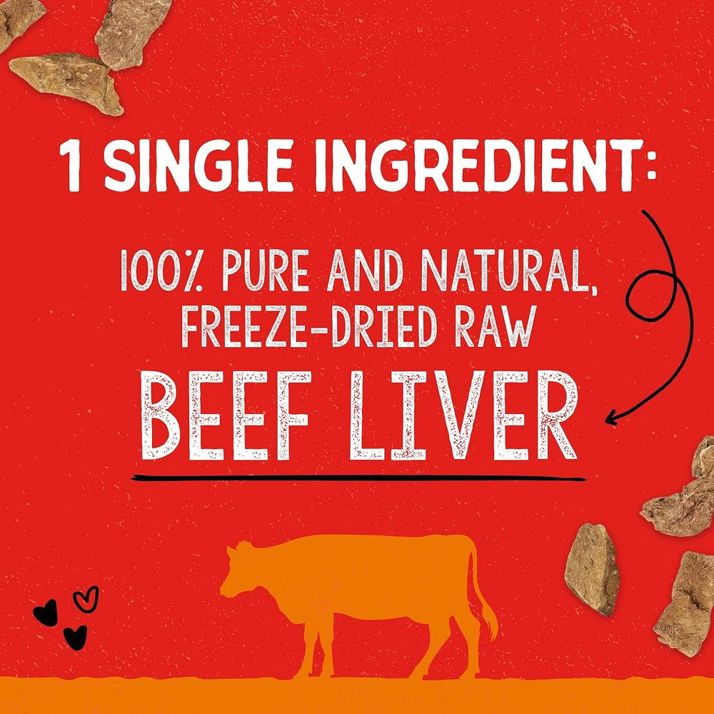 Premium Freeze Dried Beef Heart Dog Treats - High Protein, Grain-Free, All-Natural Training Snacks for Small & Large Dogs - Perfect for Training, Rewards, and Outdoor Adventures