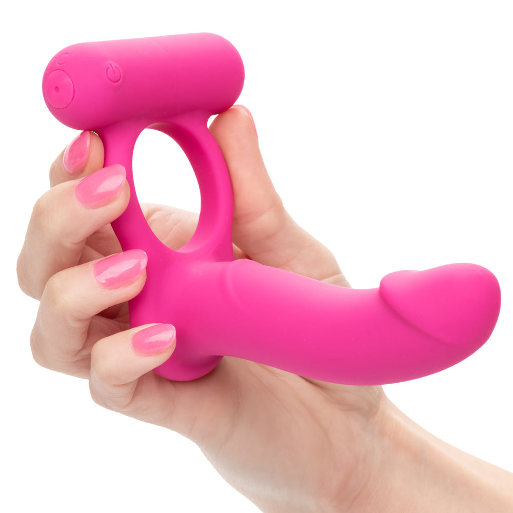 Rechargeable Vibrating Silicone Cock Ring for Men - Double Diver Design for Enhanced Pleasure - Perfect for Couples Play & Solo Use