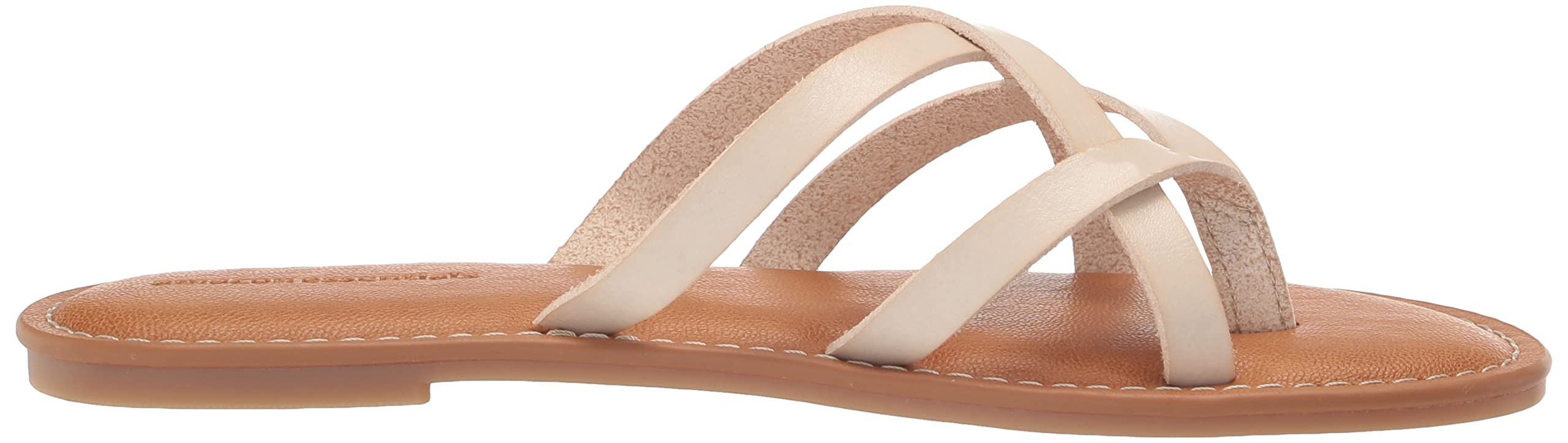 Amazon Essentials Women's Strappy Slide Flat Sandal - Comfortable Summer Sandals for Women | Casual Beach, Pool, and Outdoor Wear