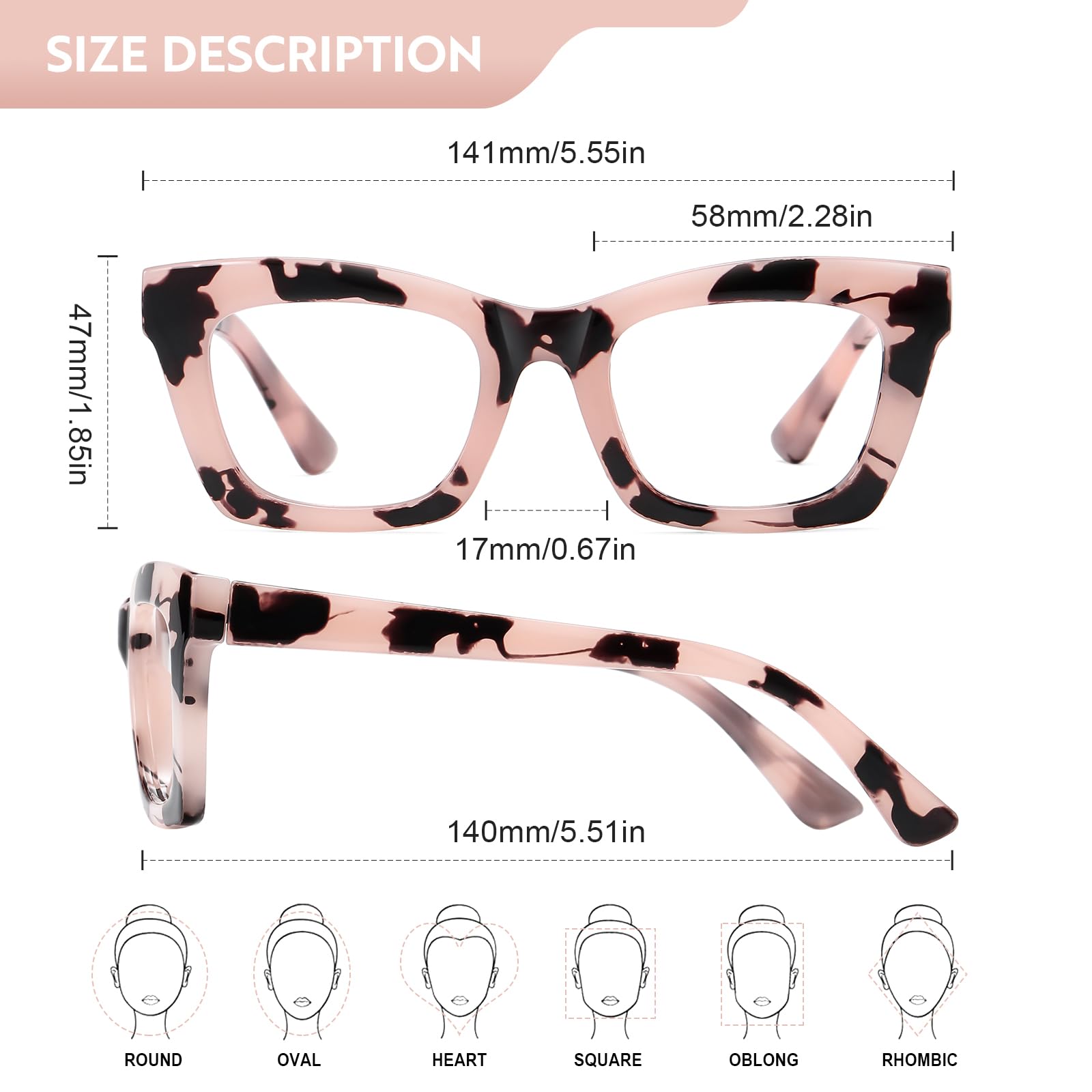 Blue Light Blocking Reading Glasses for Women & Men - UV Protection Square Computer Glasses - Reduce Eye Strain for Office Work, Gaming & Screen Time
