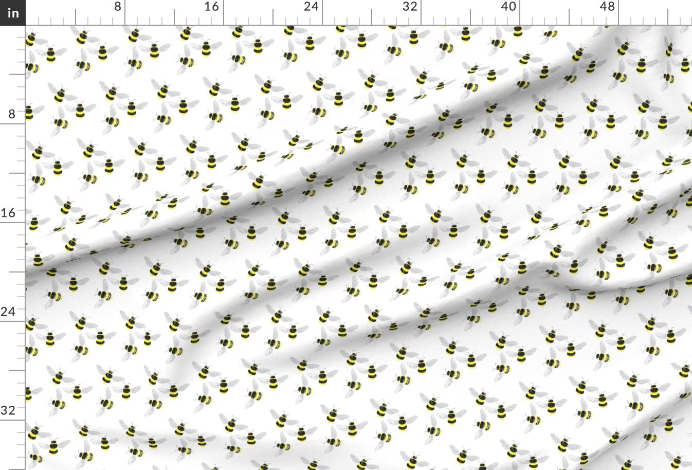 Bees Hive Spring Printed Minky Fabric Fat Quarter - Soft Plush Fabric for Baby Blankets, Quilt Backing & Sewing Projects - Perfect for DIY Nursery Decor & Cozy Home Crafts