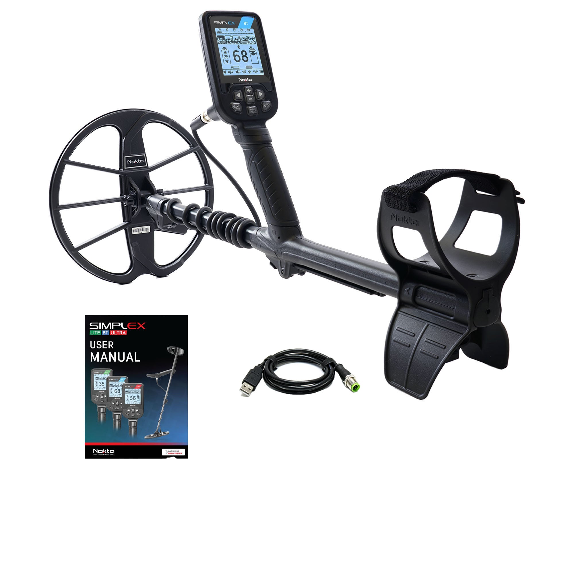 Nokta Simplex BT Waterproof Metal Detector with 11
