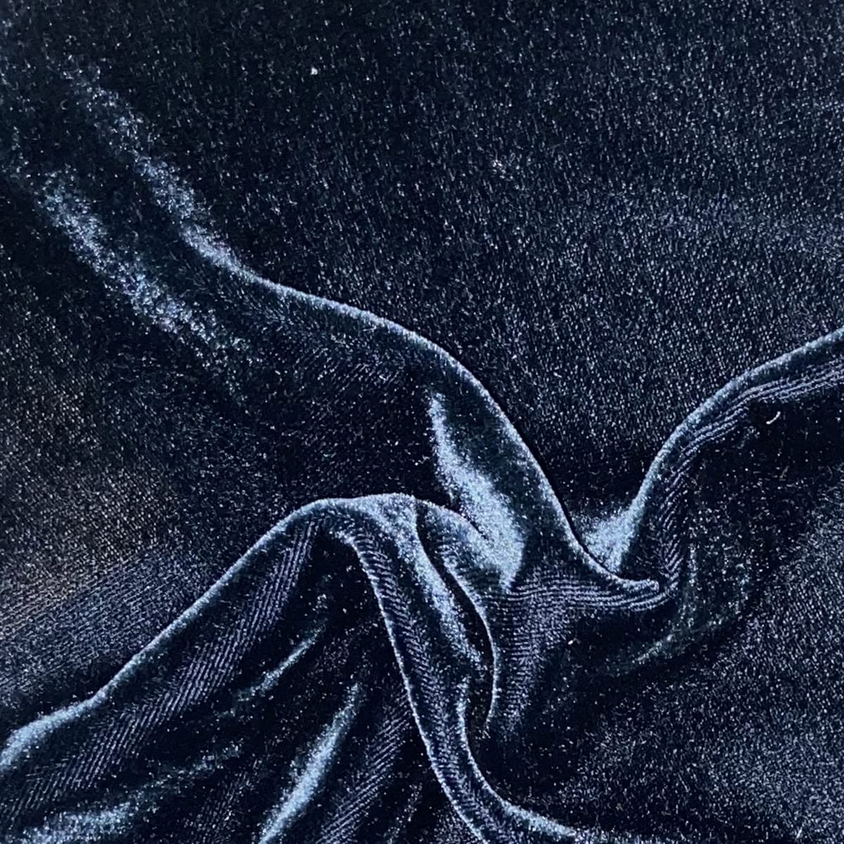 Stella Faux Silk Velvet Bed Skirt - Midnight Blue Queen Size Bedding | Elegant Western Traditional Style for Romantic & Modern Bedrooms | Perfect for Master Bedroom Decor & Luxury Hotel Style Makeover