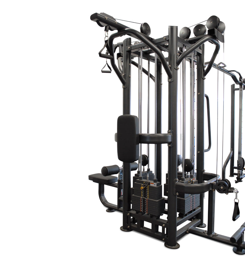 5 Station Multi Gym - Full Body Home Workout Equipment for Strength Training & Fitness - Perfect for Home Gym, Garage, and Small Spaces
