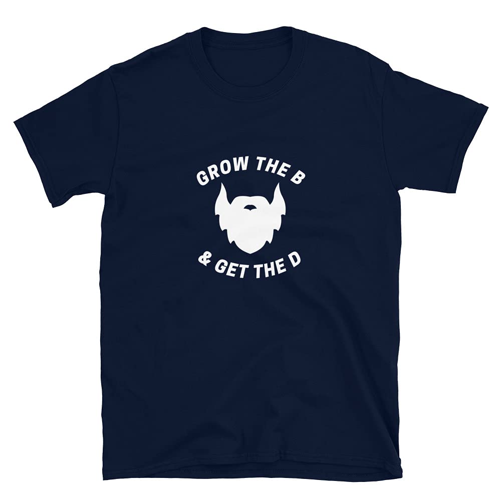 Gay Scruff T-Shirt - Grow The Beard & Get The D - Pride LGBTQ+ Graphic Tee for Men - Perfect for Pride Parades, Gay Bars & Casual Wear