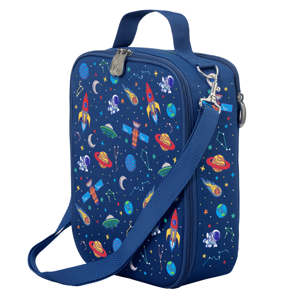 Galaxy Boy Large Insulated Lunch Bag for School, Work & Picnics - Durable Reusable Cooler Lunch Box for Men & Women - Perfect for Office, Travel & Outdoor Activities