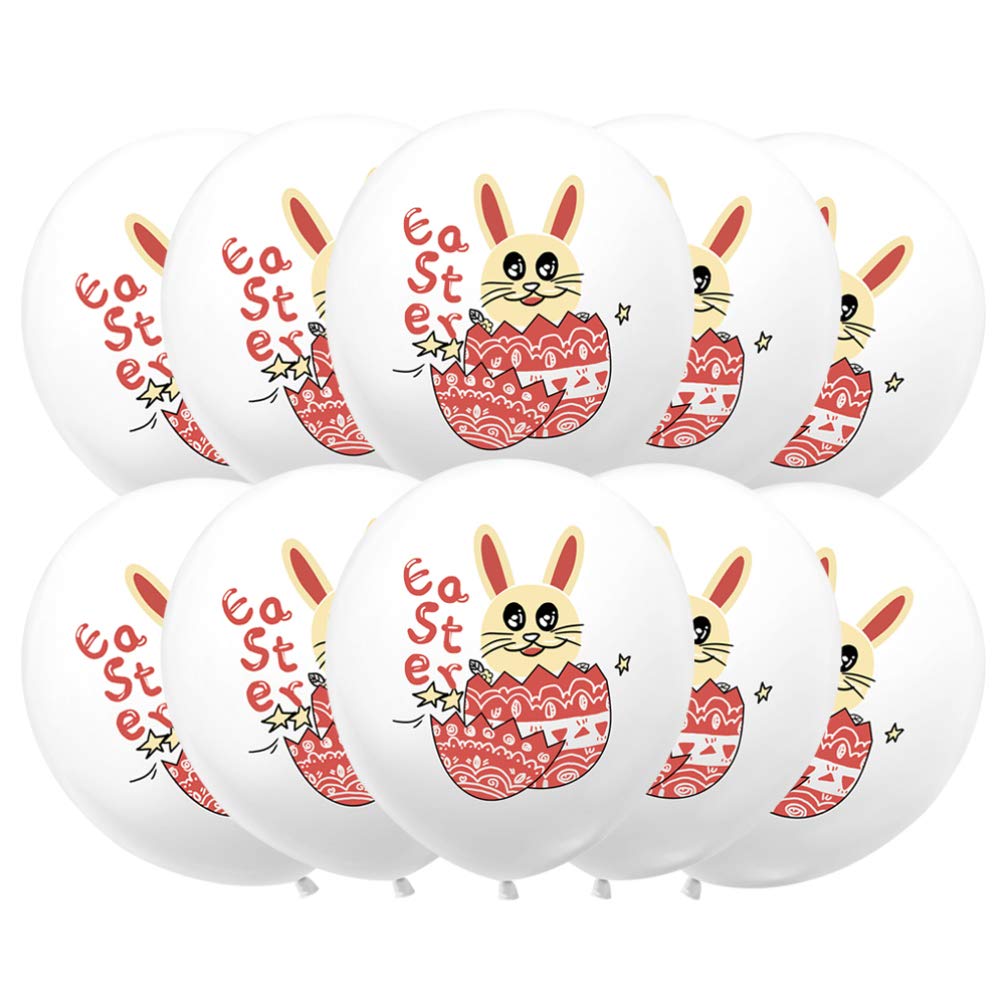 Amosfun 20pcs White Bunny Balloons - Easter Party Decorations, Rabbit Balloons for Home Décor, Easter Festival, Birthday Party & Wedding Supplies - Perfect for Spring Celebrations, Baby Showers, and Holiday Decorating