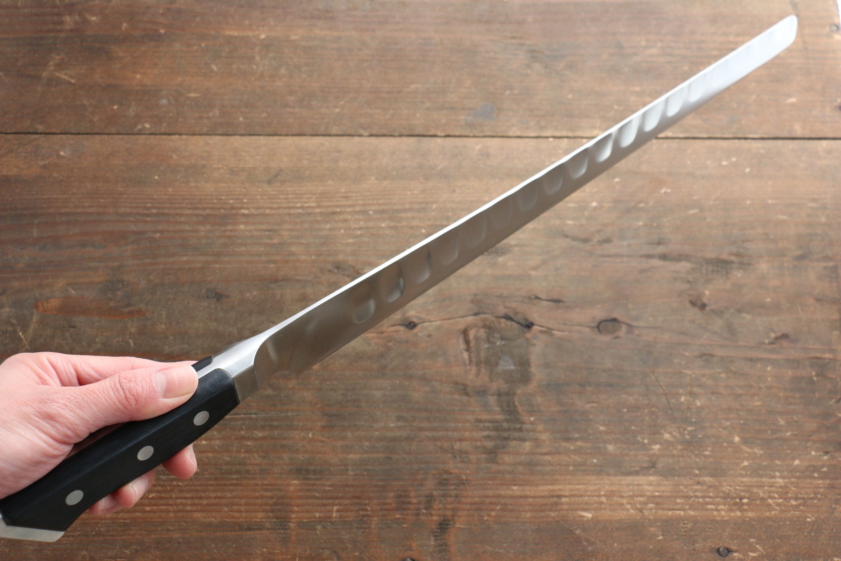 Premium Glestain 310mm Stainless Steel Salmon Slicer Knife - 331TAKL - Professional Sushi & Fish Fillet Knife for Chefs & Home Cooking