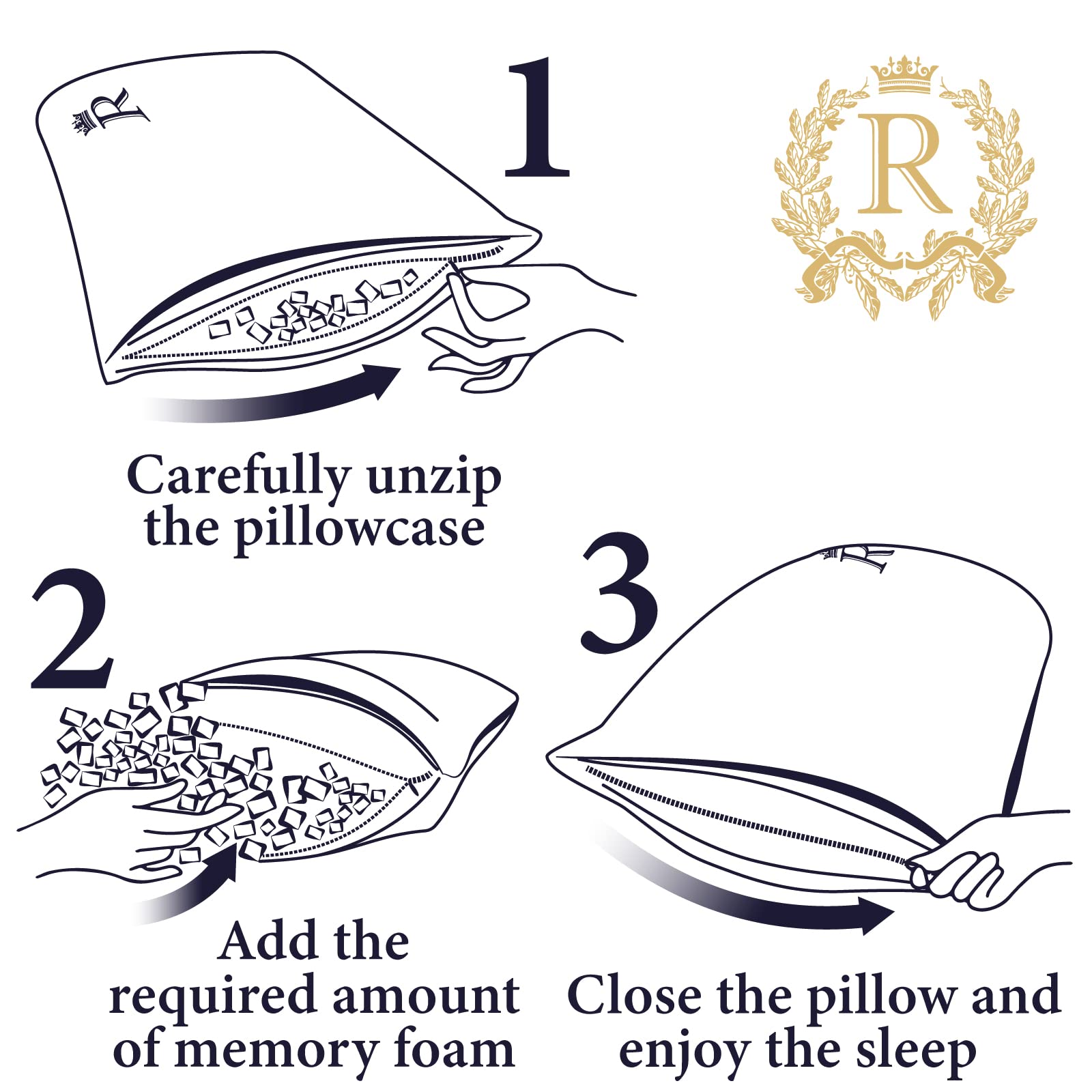 Royal Therapy Extra Shredded Memory Foam Pillow - King Size with Enhanced Support for Neck Pain Relief | Perfect for Side Sleepers, Back Pain Sufferers & Luxury Bedding Upgrade