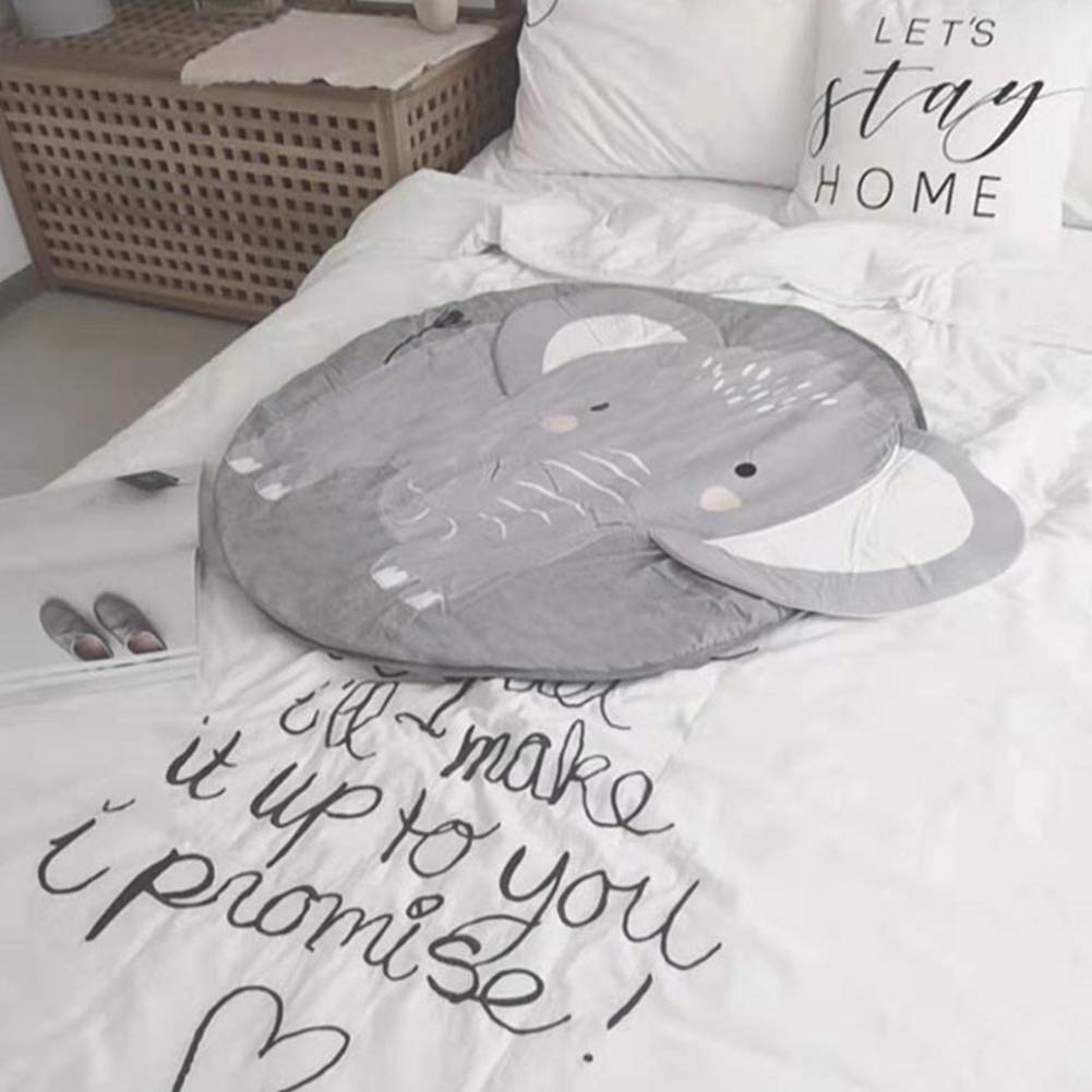 Ultra Soft Modern Cartoon Elephant Area Rugs - Non-Slip Baby Play Mat & Nursery Rug for Crawling, Kids Bedroom Decor, Home Floor Carpet (Perfect for Playrooms, Daycares & Cozy Nursery Spaces)