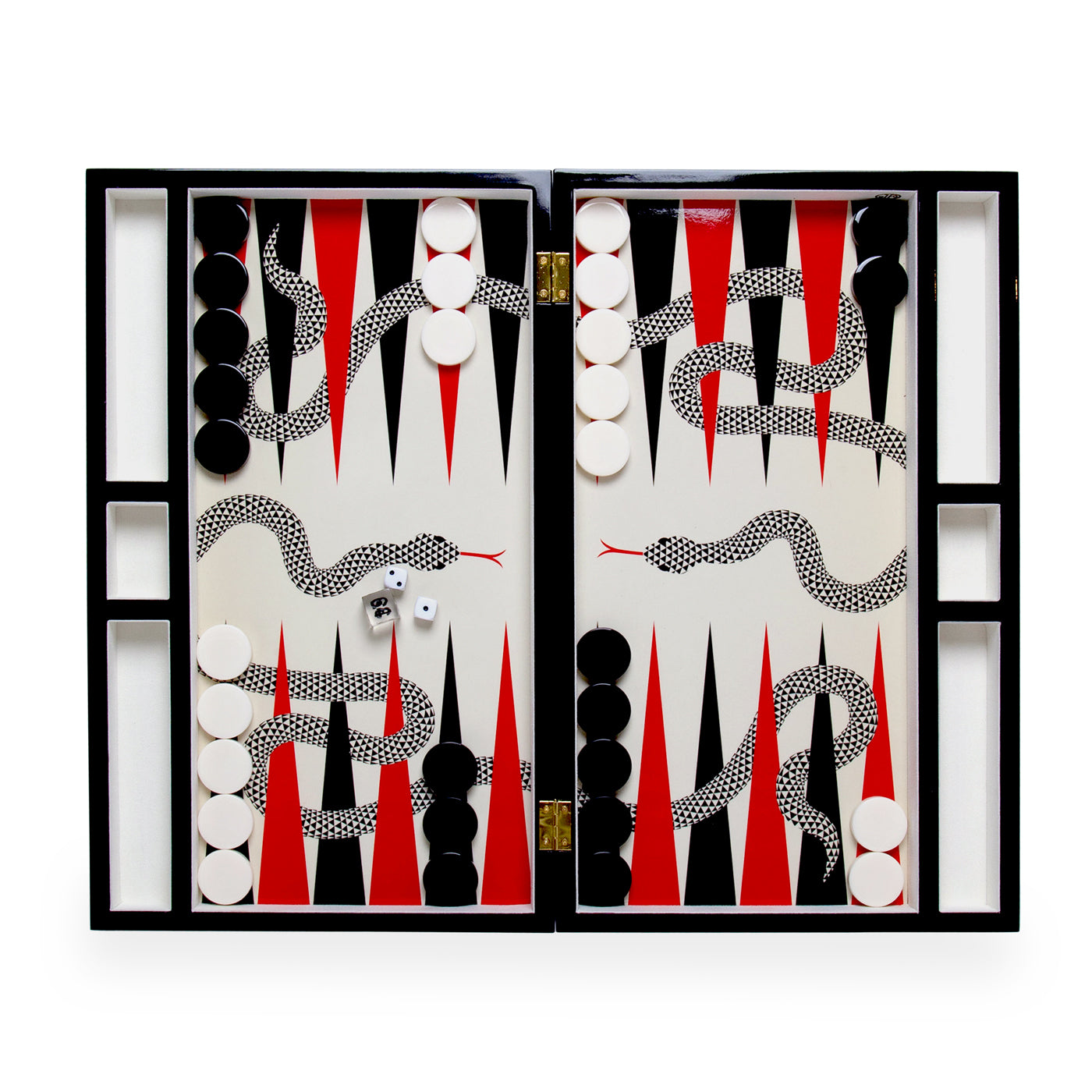 Premium Wooden Backgammon Set - Classic Board Game with 30 Checkers, 4 Dice & Doubling Cube - Perfect for Family Game Nights, Travel & Gifts