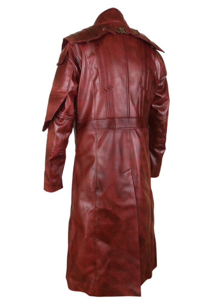 F&H Men's Genuine Leather Superhero Galaxy Coat - Premium Real Leather Jacket for Men, Stylish Superhero Inspired Outerwear for Cosplay, Halloween & Comic Con Events