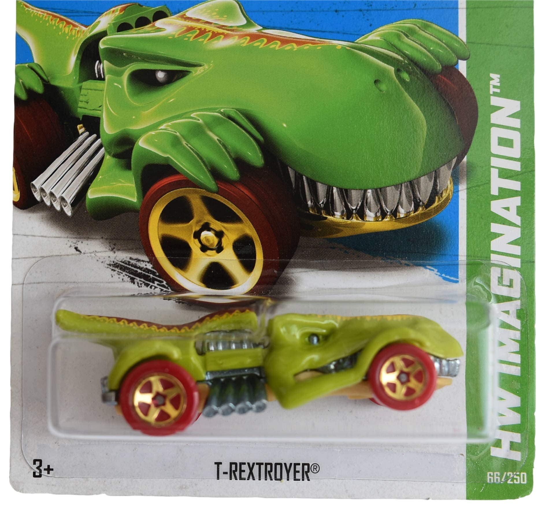 Hot Wheels T Rextroyer Die-Cast Toy Car - Green Limited Edition 66/250 - Collectible & Play for Kids & Adults - Perfect for Display, Gifts & Racing Fun