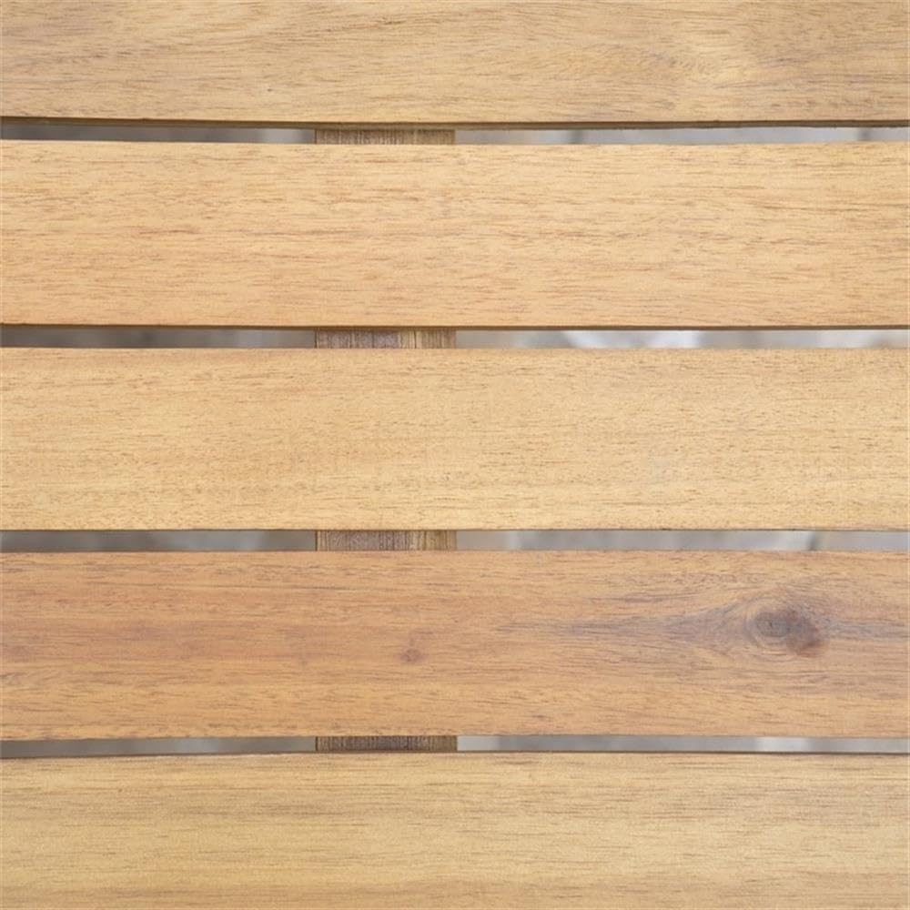 Premium Acacia Wood Coffee Table with Teak Finish - Outdoor & Indoor Use - Perfect for Patio, Garden, and Living Room Decor