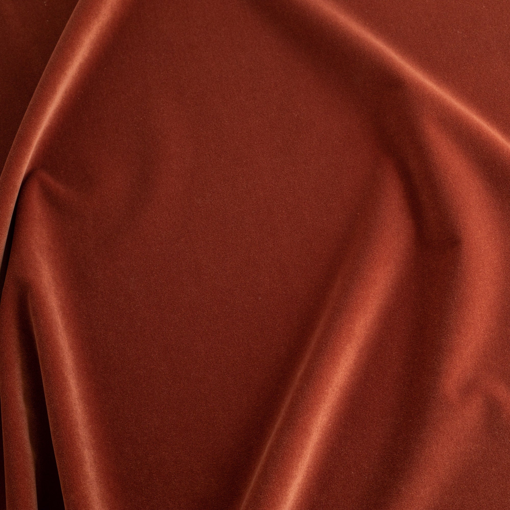 Valentina Velvet Fabric - Soft & Luxurious Paprika Red Upholstery Material for Sofas, Curtains & Home Decor