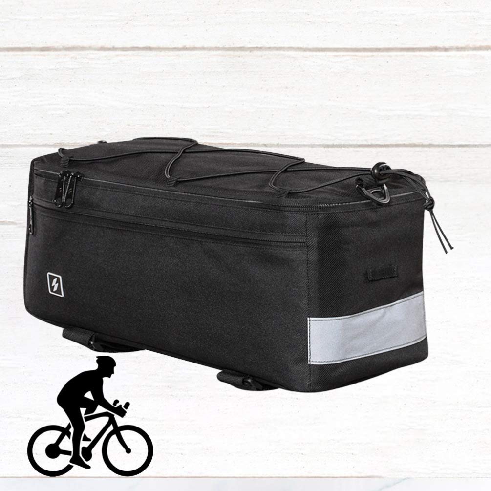 LIOOBO Bike Phone Holder Bag - Waterproof Backseat Storage Bag for Cycling, Commuting & Outdoor Adventures