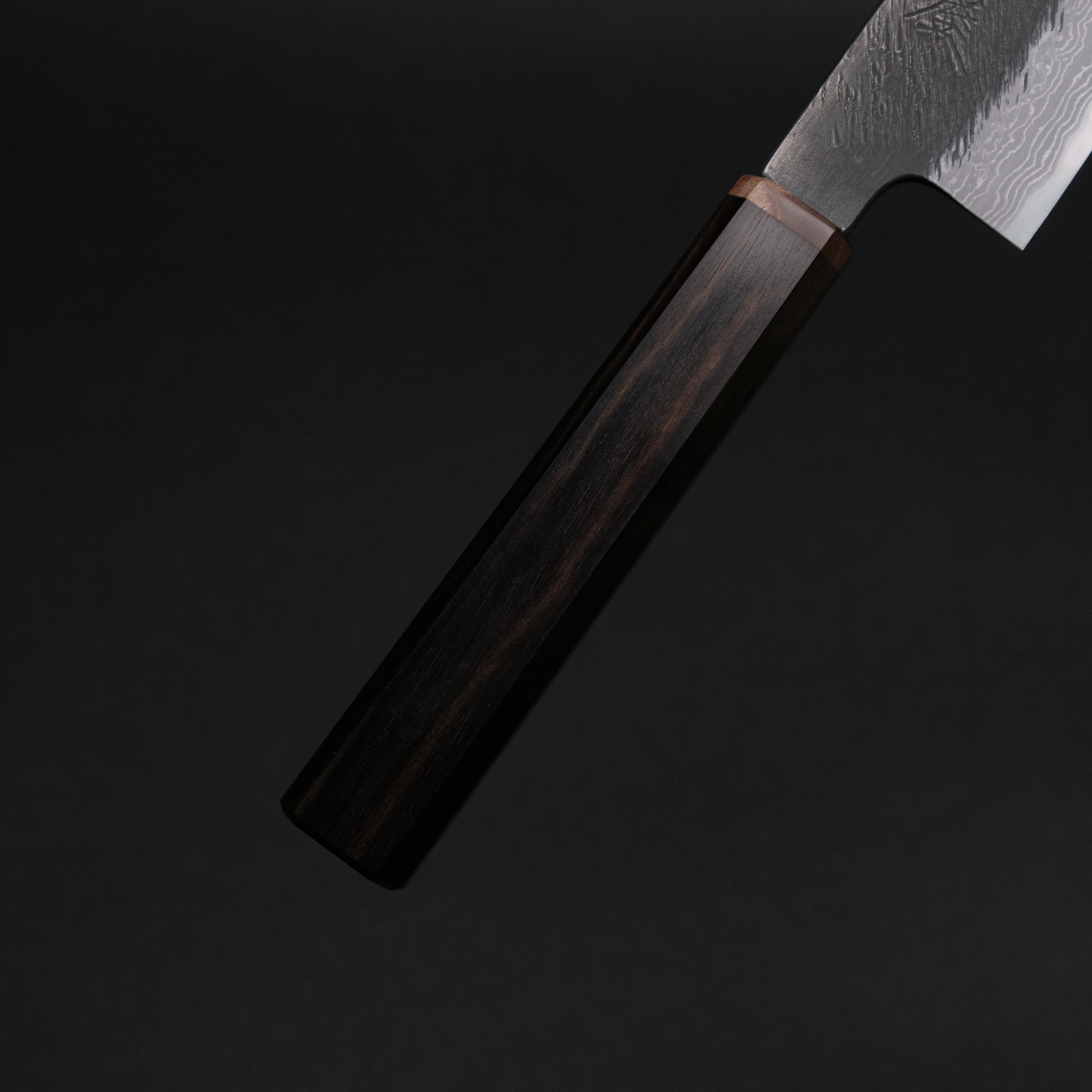 Premium Japanese Damascus Steel Ajikataya White #2 Matsuba Petty Knife 150mm with Ebony & Stabilized Wood Handle - Perfect for Slicing, Peeling & Precision Kitchen Tasks (#29)