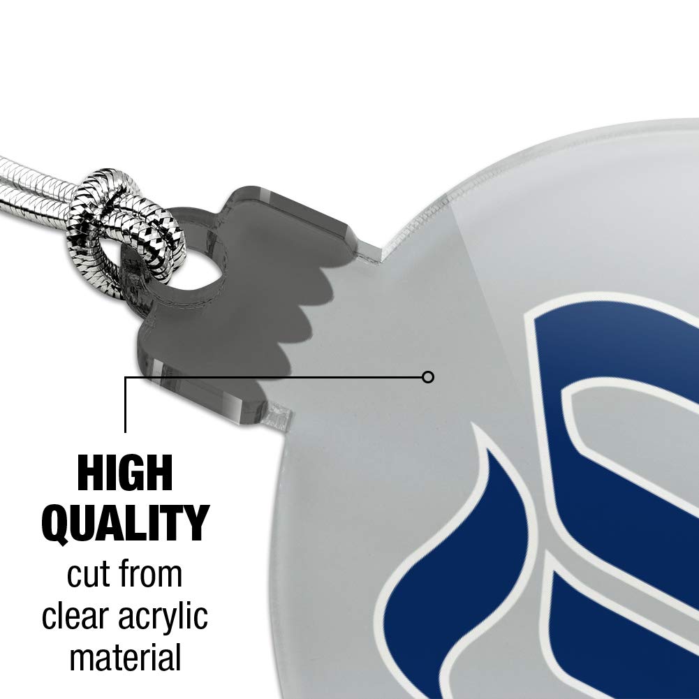 Rice University Owls Logo Acrylic Christmas Tree Ornament - Holiday Decor for Alumni, Fans & Collectors - Perfect for Xmas Trees, Gifts & School Spirit Displays
