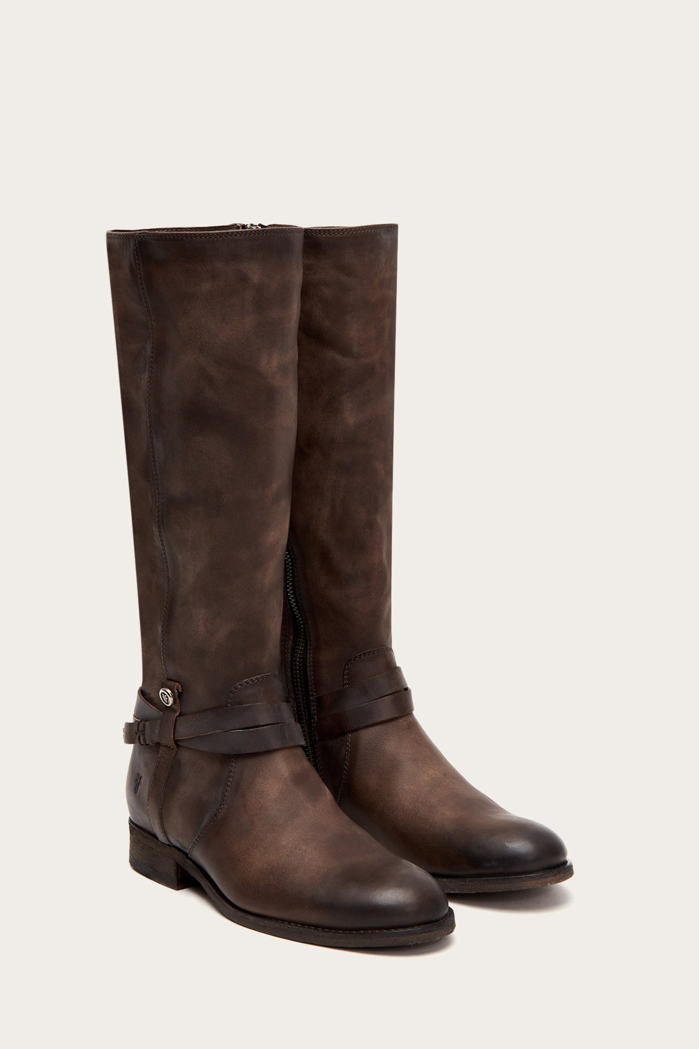 Melissa Belted Tall Boots - Vintage & Pre-Loved Women's Fashion Boots for Fall & Winter | Perfect for Casual Outfits, Office Wear & Date Nights