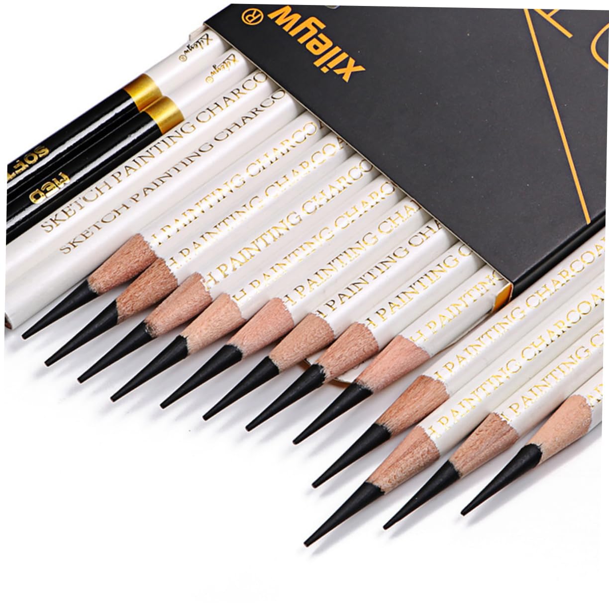 KALLORY 48-Piece Sketch Pencil Set - Professional Graphite Drawing Pencils & Colored Pencils for Artists, Students, and Sketching Enthusiasts - Perfect for Sketching, Shading, and Detailed Artwork