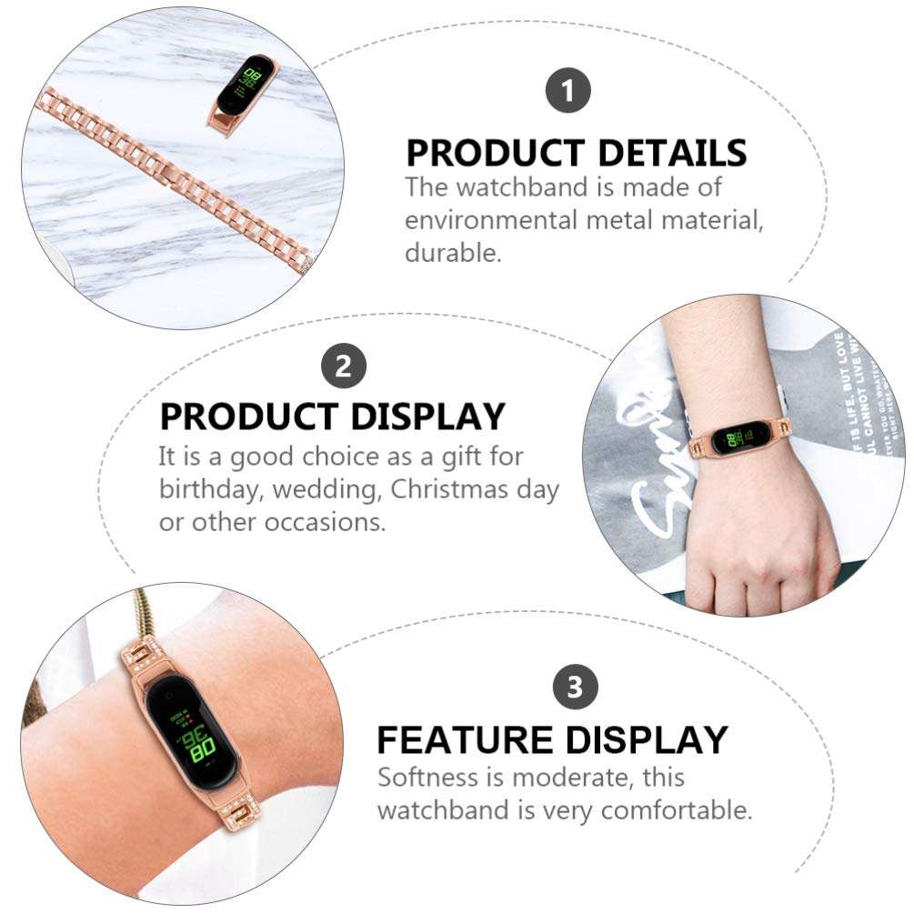 UKCOCO Leather Watch Strap for Xiaomi 5 - Quick Release Zinc Alloy Band for Smart Watches, Office & Casual Wear
