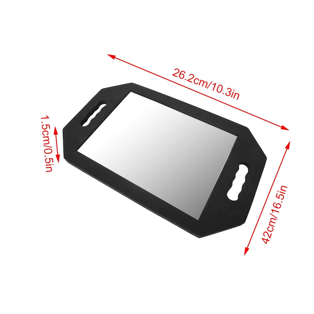 Professional Double Handle Hairdresser Back Mirror for Salon & Barber Styling - Perfect for Hair Cutting, Coloring, and Styling in Beauty Salons & Home Use