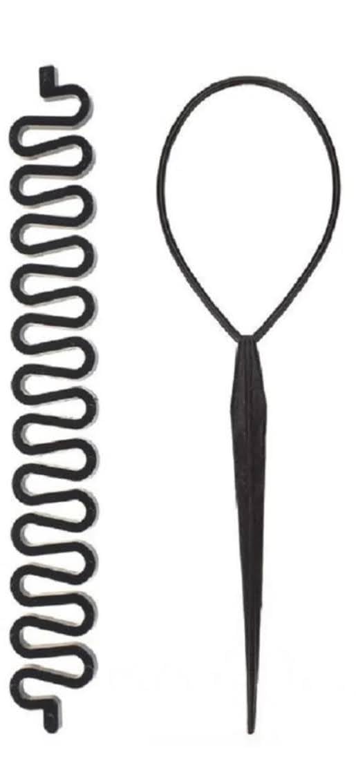 Palmate Hair Volumizer & Ponytail Maker Set – French Braid Tool for Women & Girls (5 Pcs) – Perfect for Styling, Parties & Everyday Use