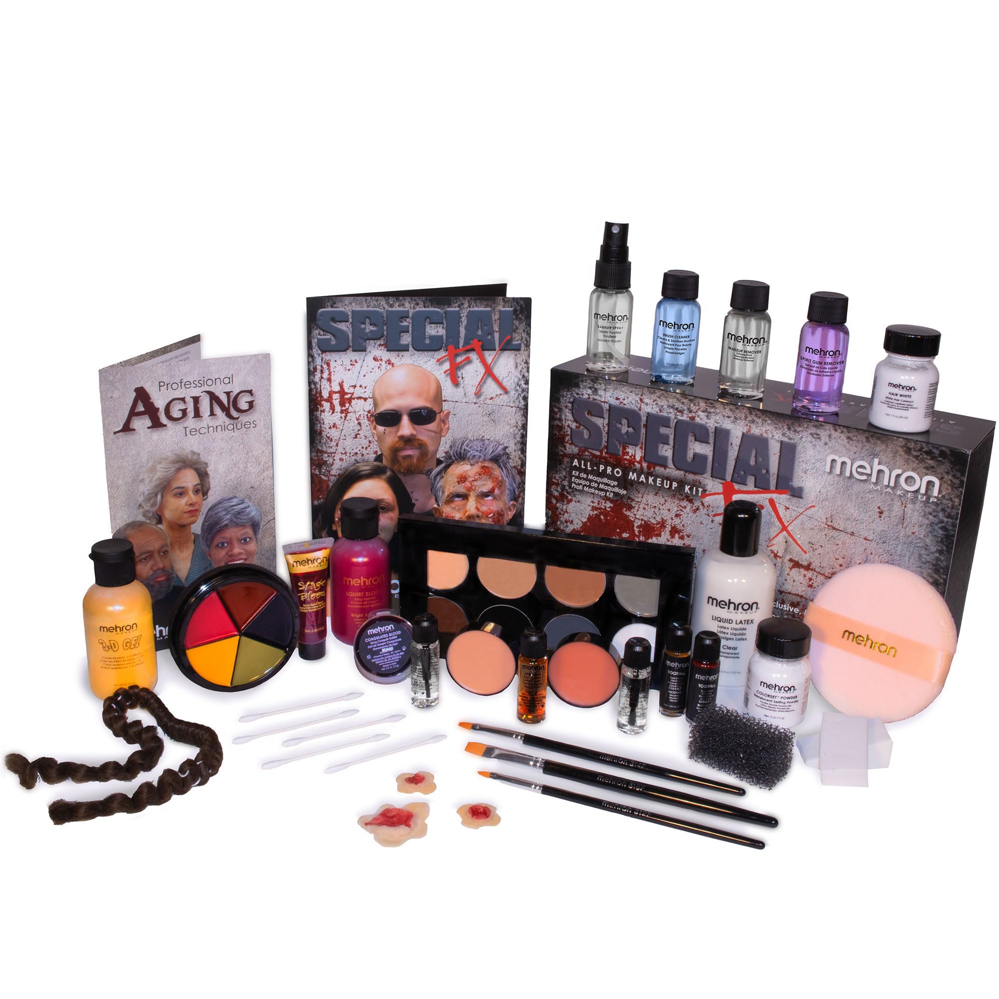 Mehron Makeup Special FX All-Pro Makeup Kit - Complete Professional Stage Makeup Set for Theatre, Halloween & Cosplay | Special Effects Makeup for Costume Parties, Film Productions & SFX Artists