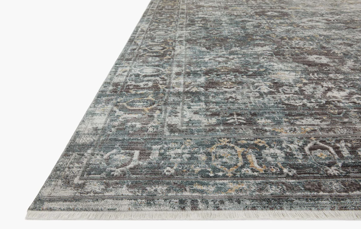 Bonney Slate/Teal Area Rug - Soft Modern Non-Slip Living Room Carpet for Bedroom, Nursery & Home Decor | Perfect for Cozy Spaces & High-Traffic Areas