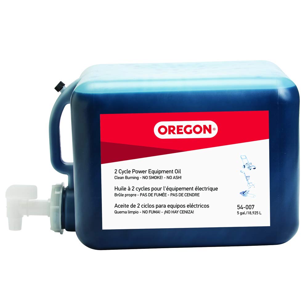 Oregon 54-007 2-Cycle Engine Oil - 5 Gallon Jug (Mixes 250 Gallons) - Premium Lubricant for Chainsaws, Lawn Mowers & Outdoor Power Equipment