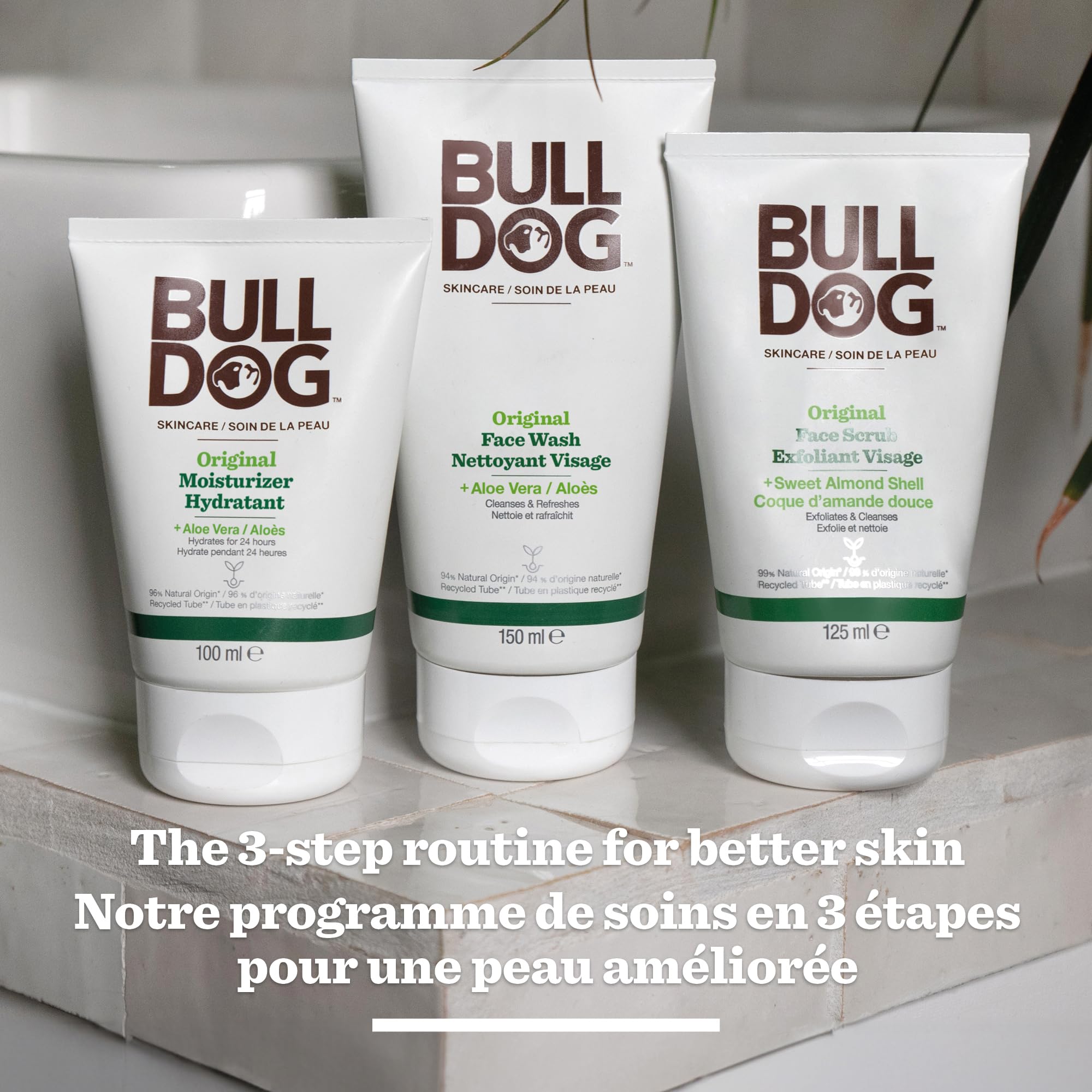 Original Bulldog Skincare Face Wash & Cleanser for Men - 150mL | Gentle Daily Cleansing for Oily, Dry & Sensitive Skin | Perfect for Gym, Travel & Morning Routine