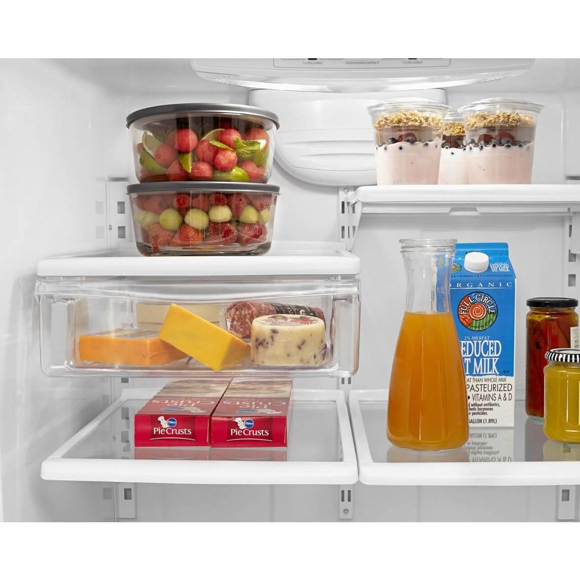 Amana 33-Inch 22 cu.ft. Bottom Freezer Refrigerator ABB2224BRM - Energy Efficient Stainless Steel French Door Fridge for Kitchen, Home & Restaurant Use