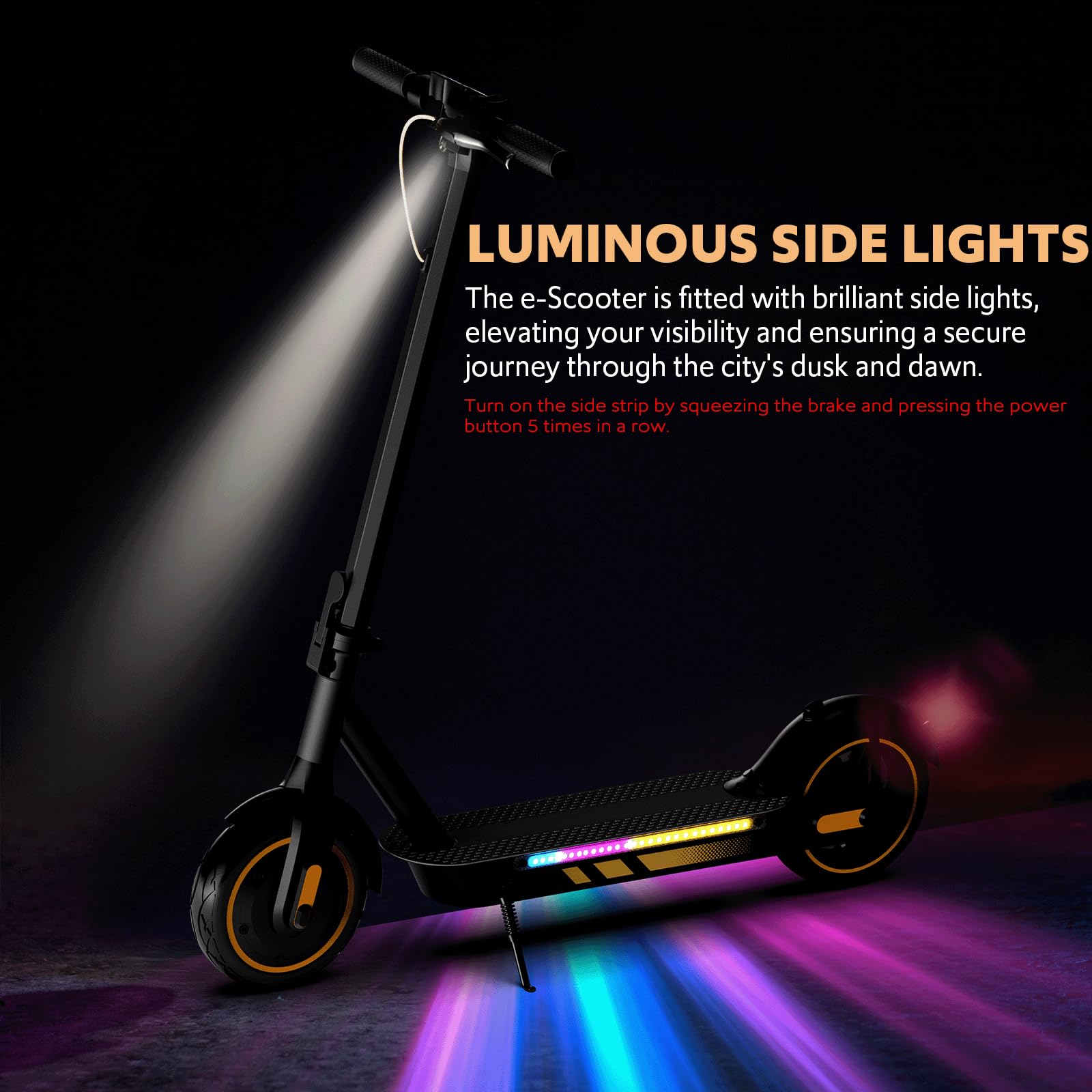 Premium Electric Scooter for Adults - 500W/600W Motor, 10