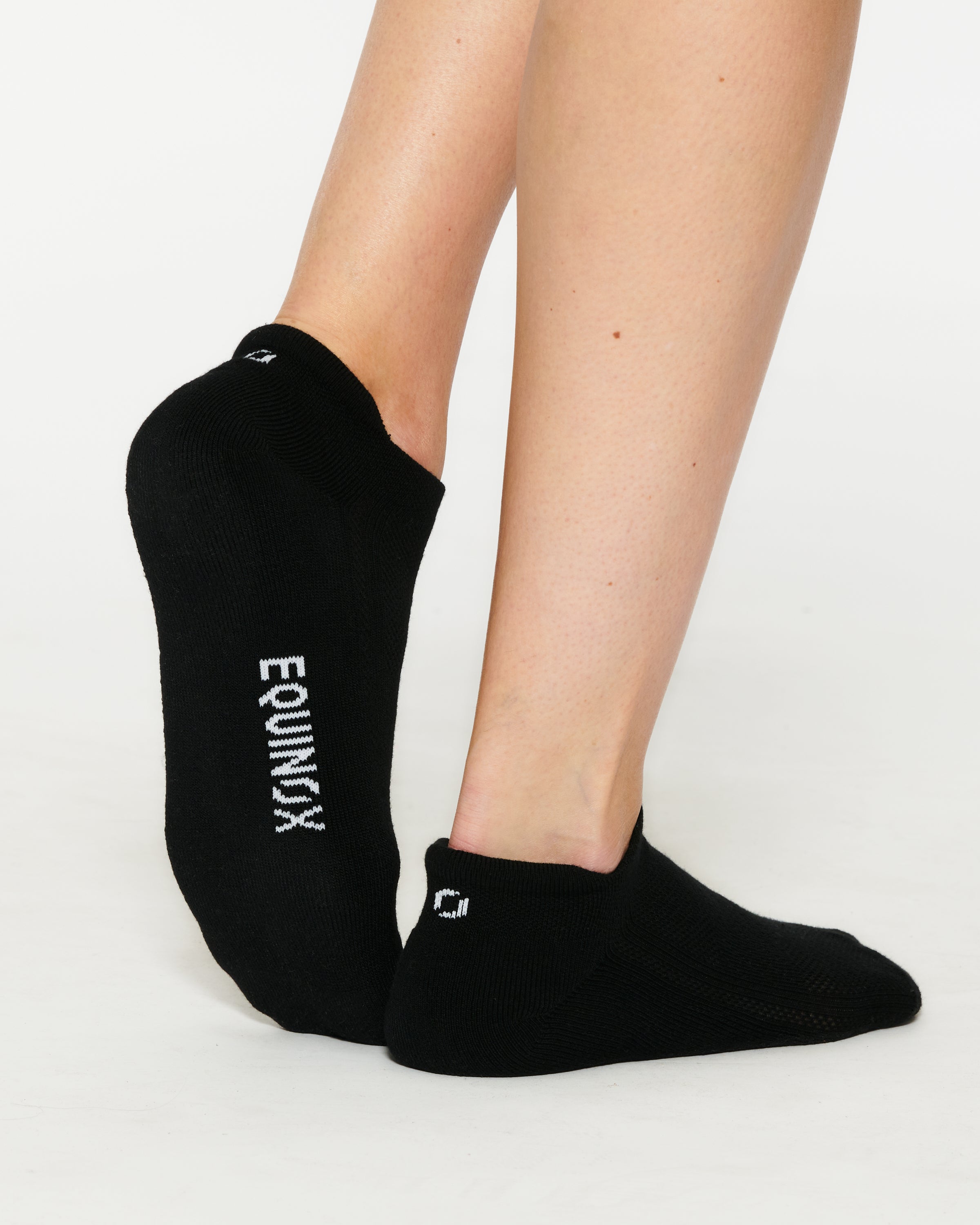 Equinox Ankle Socks for Women & Men - Breathable Cushioned Athletic Socks for Running, Hiking & Workout - Pack of 6 Pairs (Black/White/Gray)