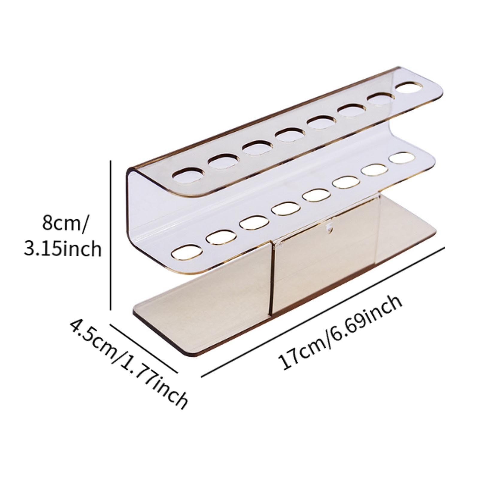 Professional 8-Hole Tweezer Organizer Stand - Salon & Eyelash Extension Display Rack for Dresser - Perfect for Beauty Salon, Home Makeup Station & Coffee Shop Accessories Storage
