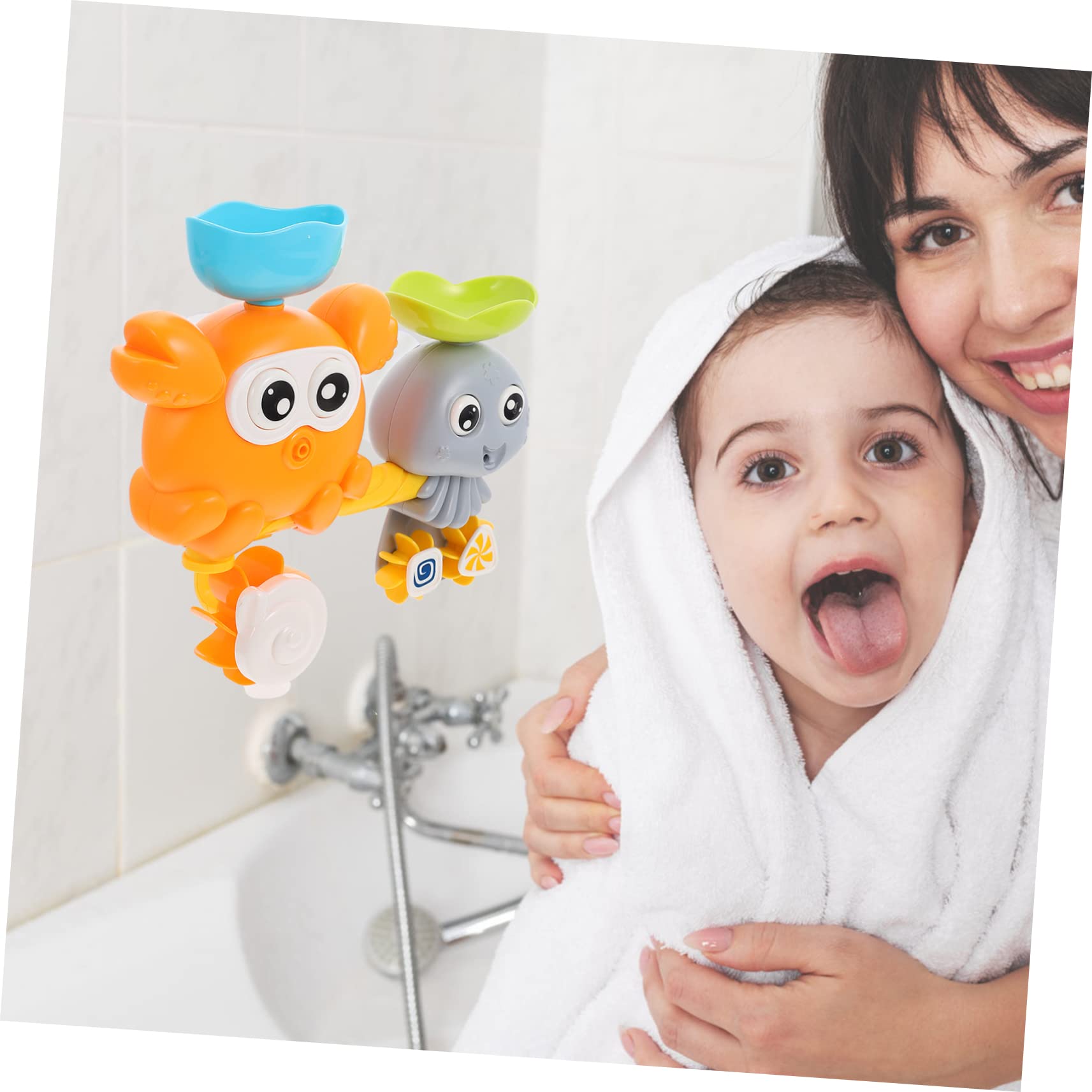 FAVOMOTO 2-Pack Water Toys for Kids - Fun Bathtub & Pool Floating Toys for Toddlers, Bath Time & Swimming Pool Playtime | Durable ABS Material