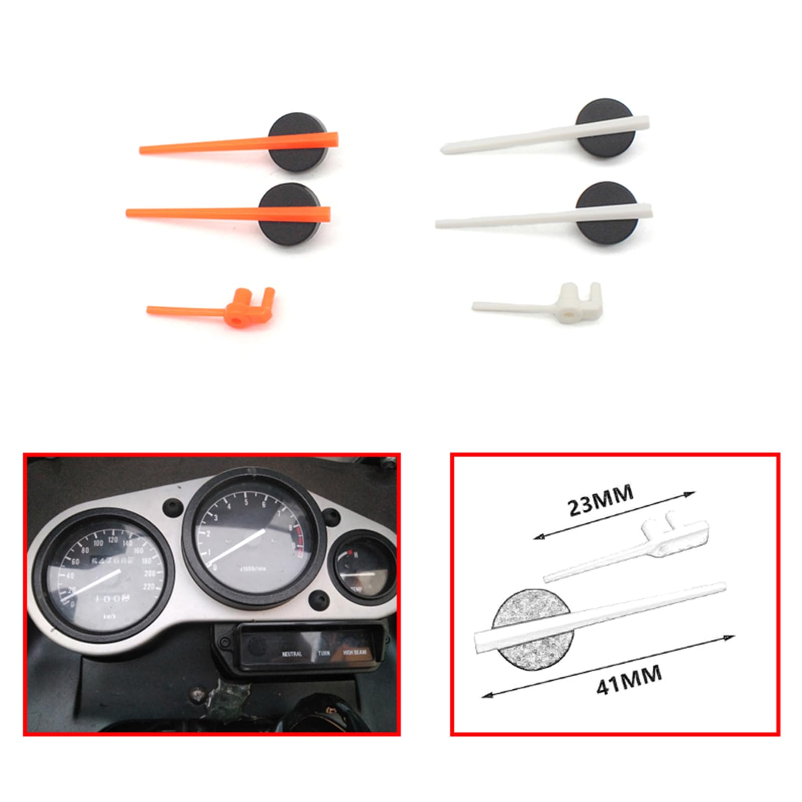 High Precision Odometer Speedometer Needle Pins for Honda CBR CB400 VTR250 Kawasaki ZRX400 ZR1100 Yamaha XJR400 - Motorcycle Dashboard Accessories Replacement Parts - Accurate Mileage Display for Custom Bike Builds & Performance Upgrades