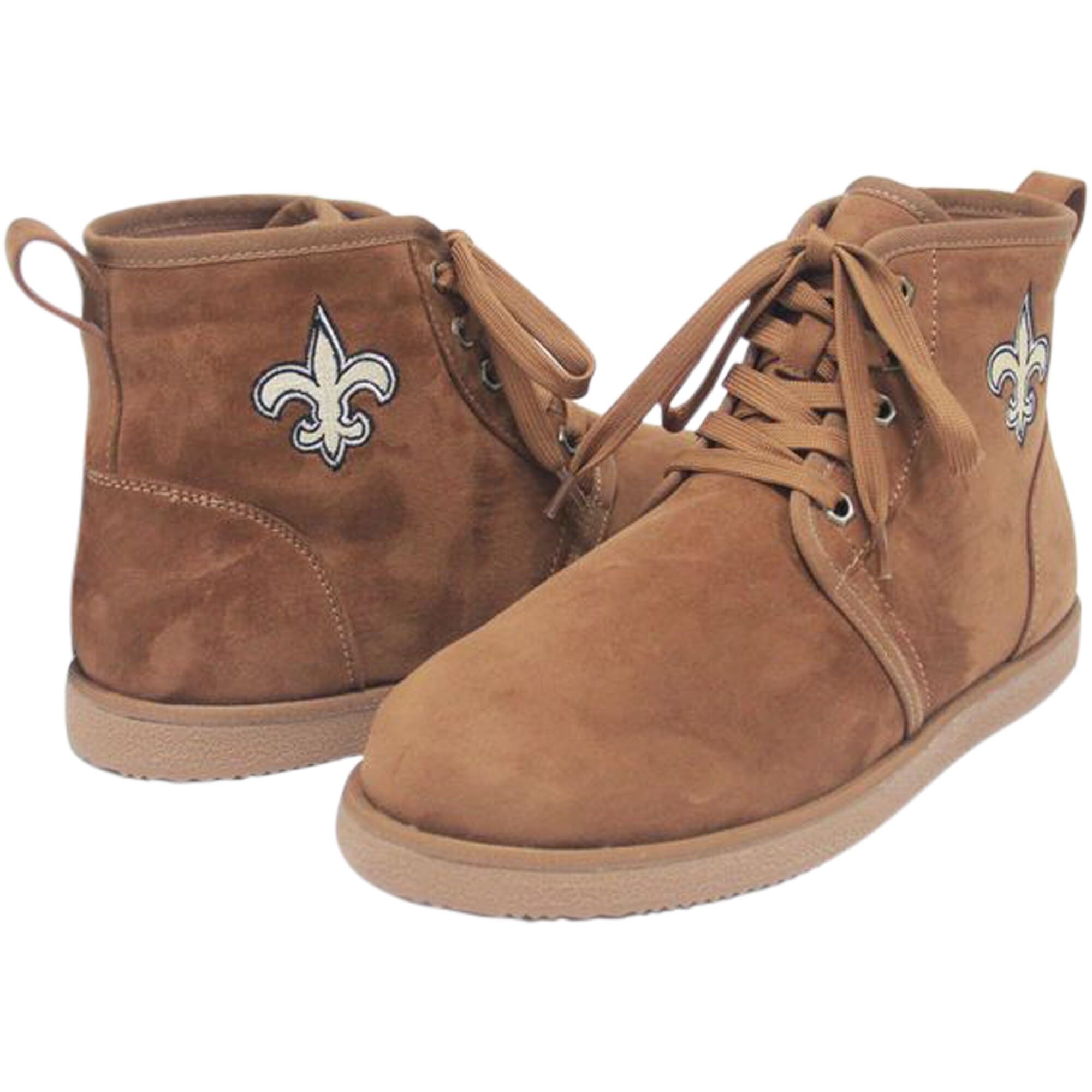 Men's NFL Team Logo Moccasin Boots - Comfortable Slip-On Winter Shoes for Football Fans, Perfect for Game Day & Outdoor Activities