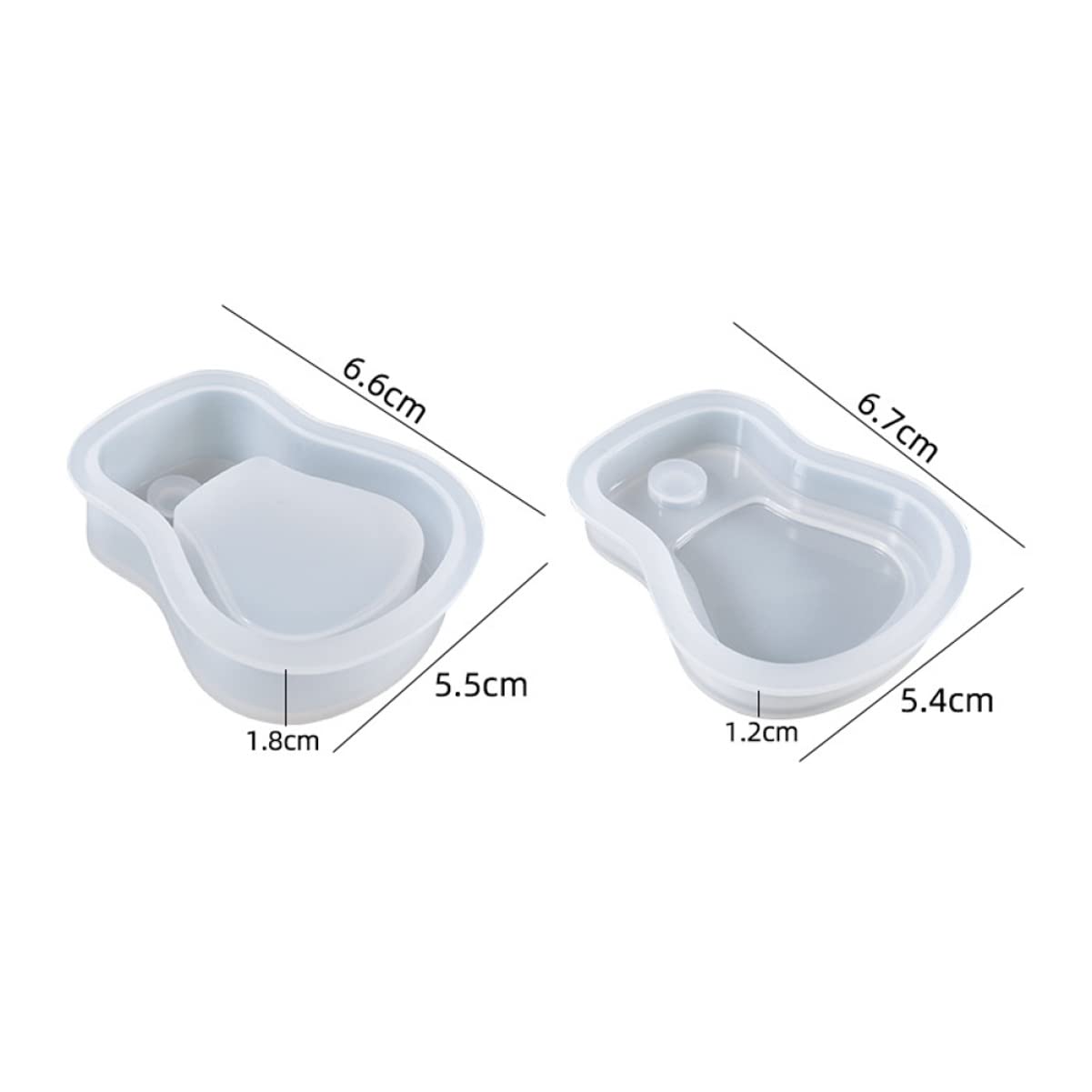 Jojofuny Silicone Resin Molds for Keychains - Guitar Shape Box Key Pendant Storage & Jewelry Organizer - DIY Resin Craft Molds for Jewelry Making, Keychain Accessories, and Home Decor
