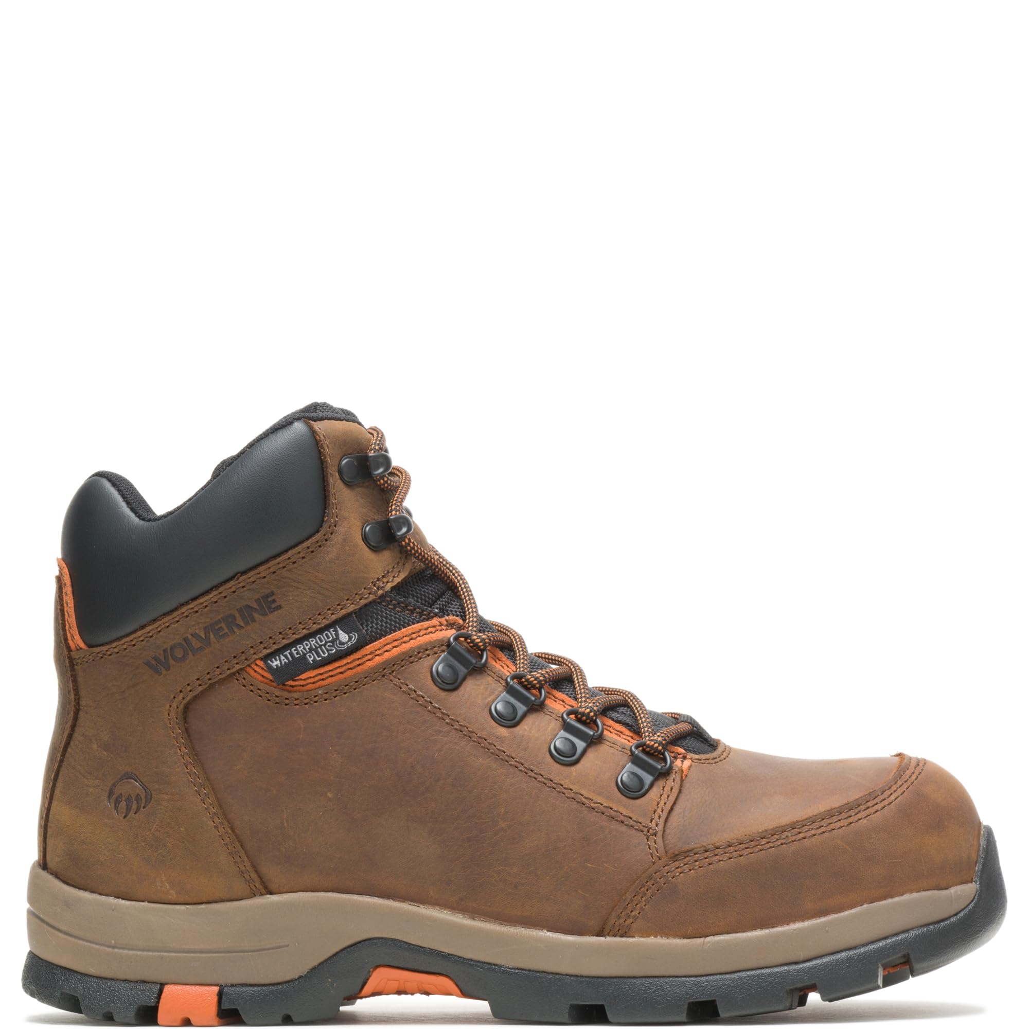 Wolverine Men's Grayson Mid St Construction Boot - Durable Work Boots for Construction & Heavy Duty Jobs - Safety Toe, Slip Resistant & Comfortable for Long Hours