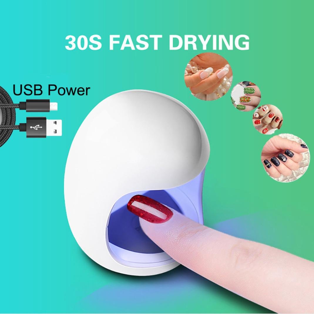 Professional Mini USB LED Nail Dryer - Fast Curing UV/LED Nail Lamp for Gel Polish, Portable Nail Art Tool for Home & Salon Use - Perfect for Manicures, Pedicures, and Nail Extensions