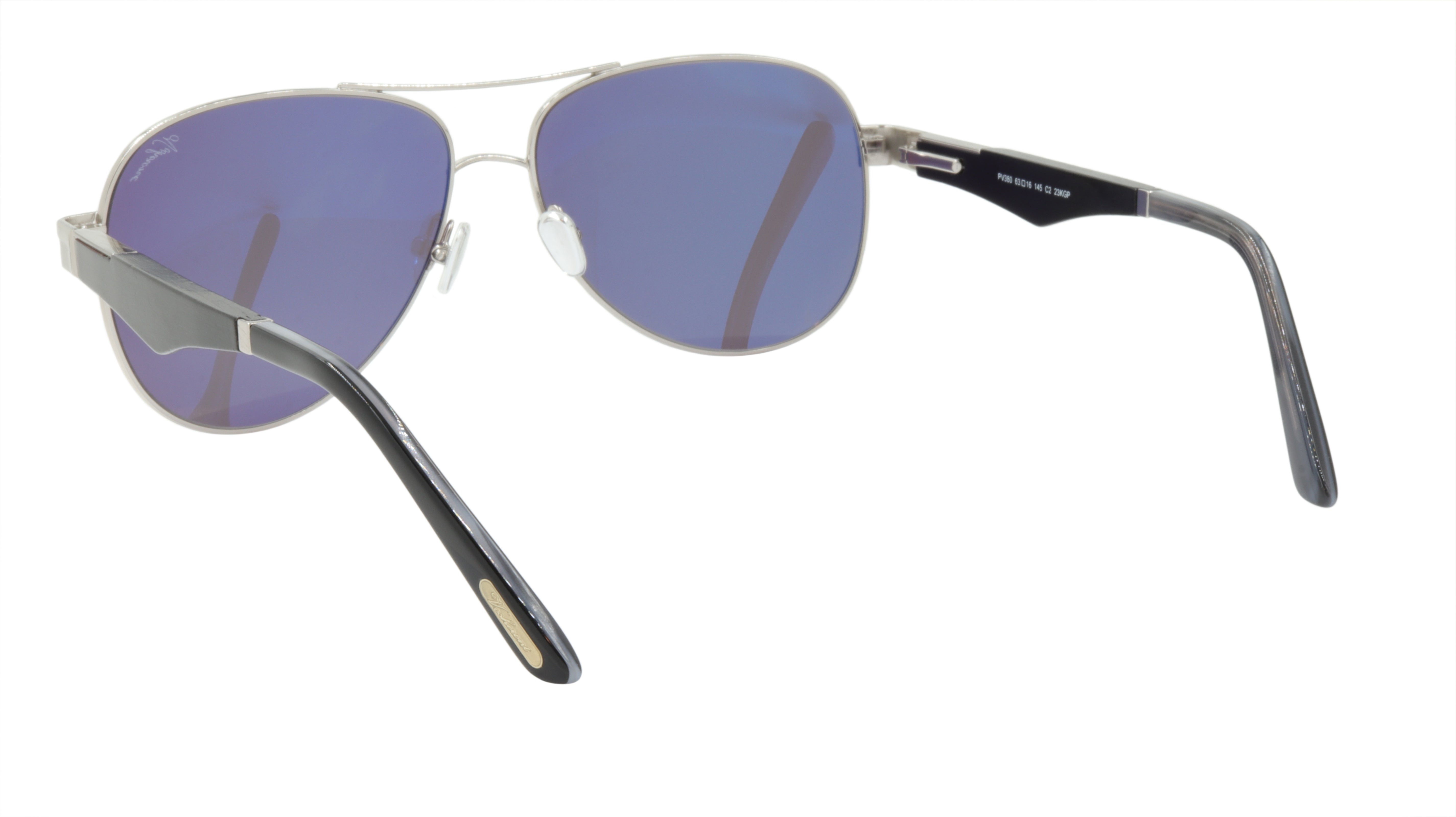 Paul Vosheront Gold Plated Metal & Wood Acetate Sunglasses - UV400 Protection Italian Made PV380 C2 - Perfect for Beach, Driving & Outdoor Fashion