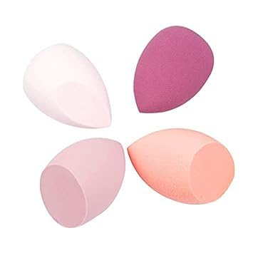 ZemGlam 4in1 Makeup Sponge Beauty Blender with Storage Box - for Flawless Foundation & Concealer