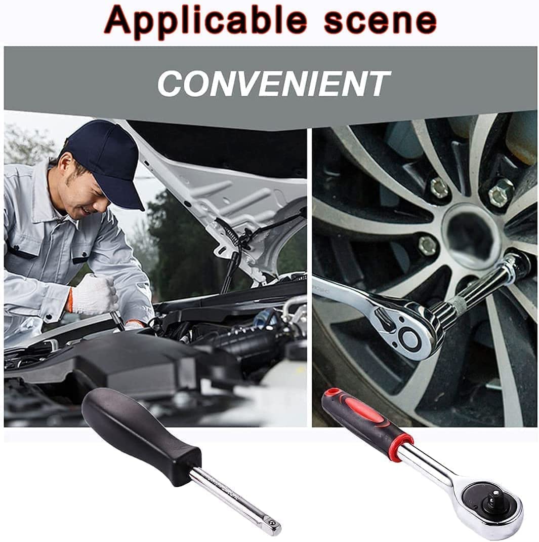 DIPDEY 46-in-1 Multi-Purpose Tool Kit with Screwdriver & Socket Set - Precision Hand Tools, Wrench Set & Combination Case - Perfect for Car Repairs, Home DIY & Professional Use