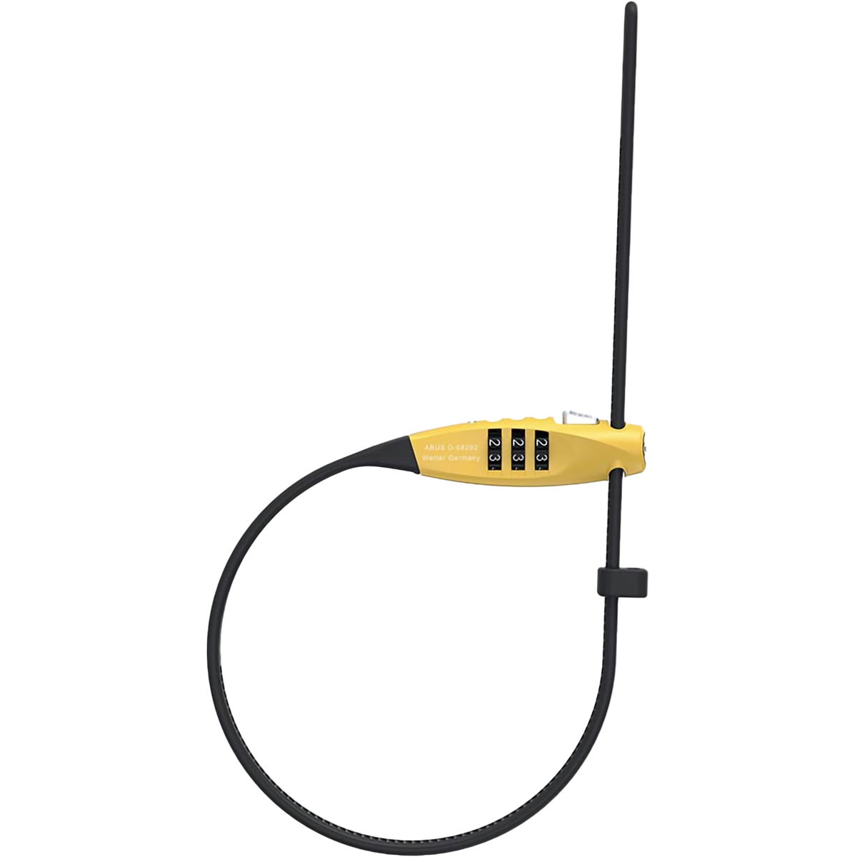 Abus Combiflex TravelGuard Yellow 45cm Bike Lock - High Security Bicycle Cable Lock for Travel & Commuting - Durable Anti-Theft Protection for Road Bikes, Mountain Bikes & E-Bikes