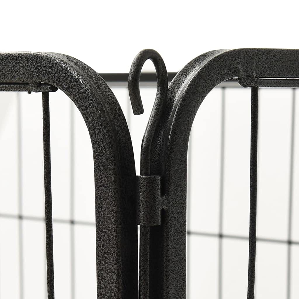 vidaXL Steel Puppy Playpen - 36