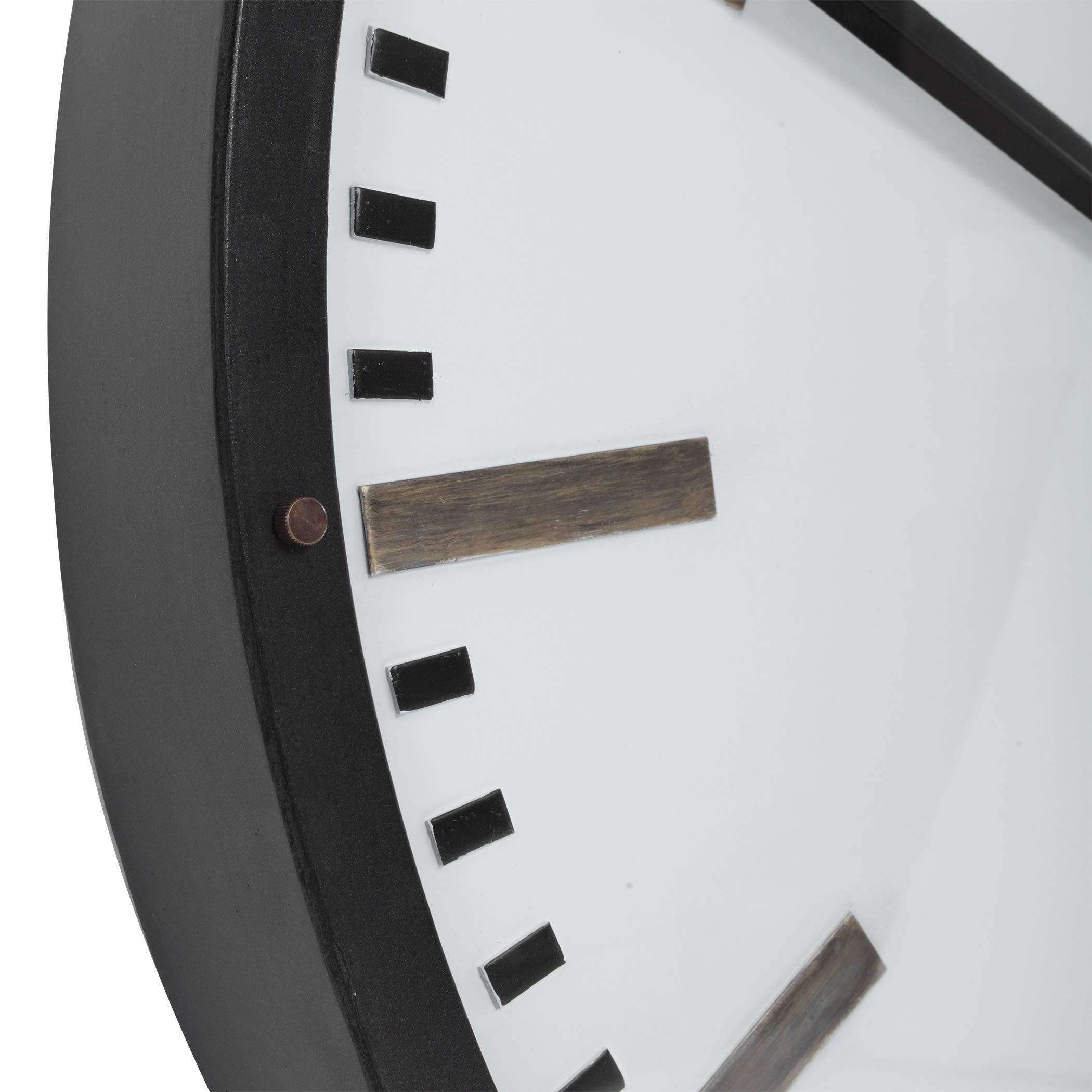 Fleming Large Wall Clock - 12 Inch Silent Non-Ticking Modern Decorative Clock for Living Room, Bedroom, Office | Perfect Home Decor & Gift Idea